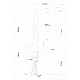 Смеситель Dr. Gans Акцент терра (339.06H.2123.405)