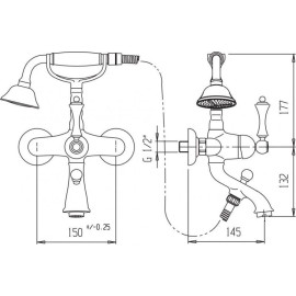 Смеситель CEZARES MARGOT-VDM-02-Bi