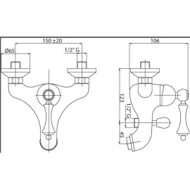 Смеситель CEZARES MARGOT-VM-02-Bi