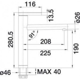 Смеситель BLANCO linee (517595)