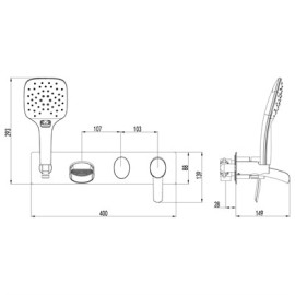 Смеситель LEMARK Atlantiss LM3224C