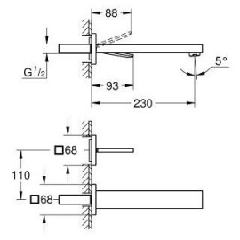 Смеситель GROHE Eurocube Joy 19998000 хром
