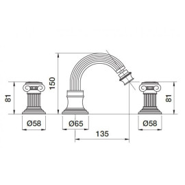 Смеситель CEZARES Olimp-BBS2-02-M