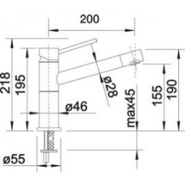 Смеситель BLANCO alta compact хром 515120