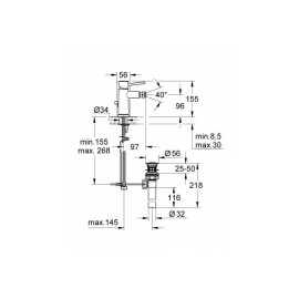 Смеситель GROHE BauClassic 32864000