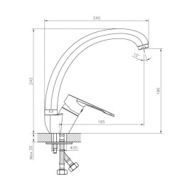 Смеситель DECOROOM DR23021 хром