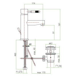 Смеситель FIORE Xenon 44WH5271 белый