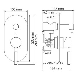Смеситель WASSERKRAFT Main 4141 хром