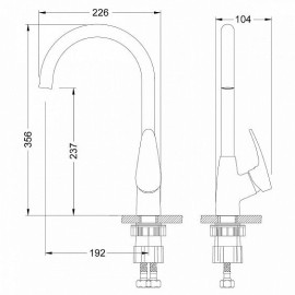Смеситель LEMARK Linara LM0405C хром