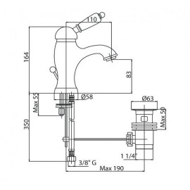 Смеситель CEZARES ELITE-LSM1-02-M