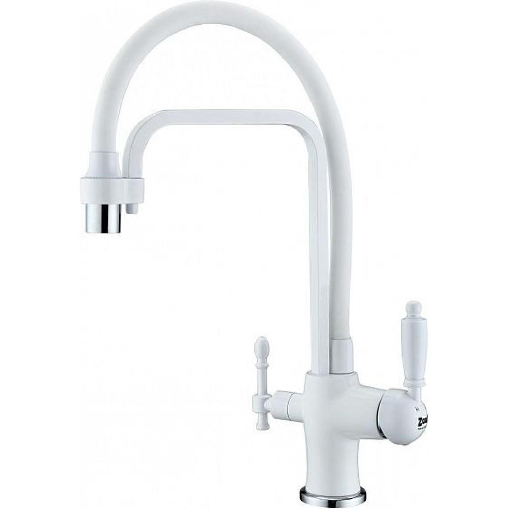 Смеситель ZORG ZR 342-8 YF WHITE