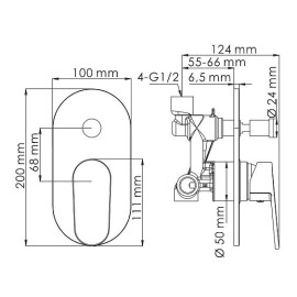 Смеситель WASSERKRAFT Donau 5361 хром