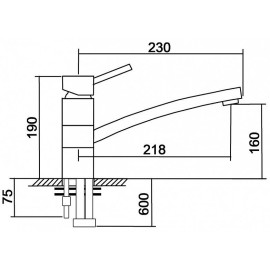Смеситель EMAR EC-3011.12 оникс