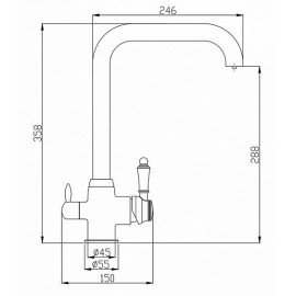 Смеситель ZORG SH 725 INOX