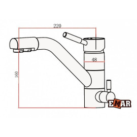Смеситель EMAR 3008.5 агат