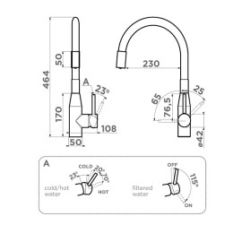 Смеситель OMOIKIRI Yatomi-2-Plus BN-BL (4994344)