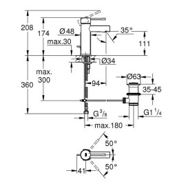 Смеситель GROHE Essence+ 32898001