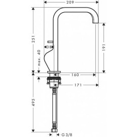 Смеситель AXOR Citterio 39034000 хром