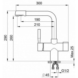 Смеситель WEISSGAUFF WG 20884