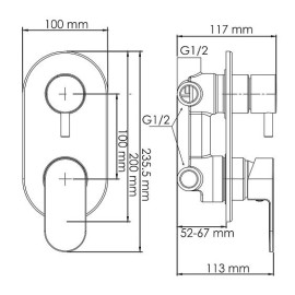 Смеситель WASSERKRAFT Dinkel 5871