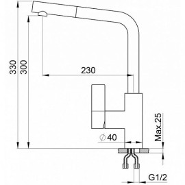 Смеситель GRANULA GR-2501 классик