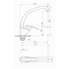 Смеситель ПРОФСАН PSM-337-037 ProfECO
