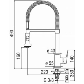 Смеситель NOBILI Blues BS101300/3CR