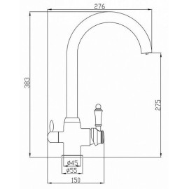 Смеситель ZORG SH 723 SATIN