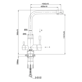 Смеситель LEMARK Expert LM5061GMN