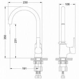 Смеситель LEMARK Evitta LM0505C хром