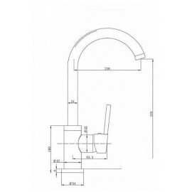 Смеситель EMAR ECB-3004 PVD Dark