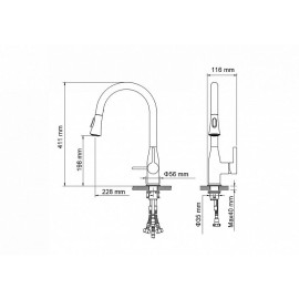 Смеситель Timo Saona 2336/00FL хром