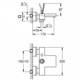 Смеситель GROHE Eurocube Joy 23666000 хром