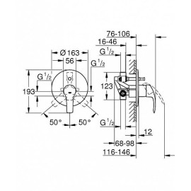 Смеситель GROHE Eurosmart 33305002