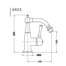 Смеситель BUGNATESE DENVER BN.DNV-6423BR бронза