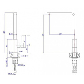 Смеситель ALVEUS JENNY G81 CONCRETE