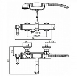 Смеситель ALPI LO41800BR