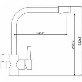 Смеситель KAISER Merkur 26044-4