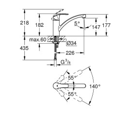 Смеситель GROHE Via 30430000