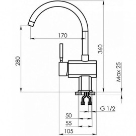 Смеситель GRANULA ST-31 классик