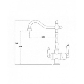 Смеситель ZORG ZR 326 YF BR