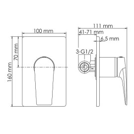 Смеситель WASSERKRAFT Wiese 8451