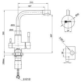 Смеситель LEMARK Expert LM5061G золото