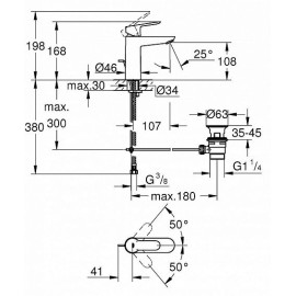 Смеситель GROHE BauEdge 23758000