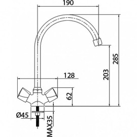 Смеситель MILARDO Tring TRISB0JM05