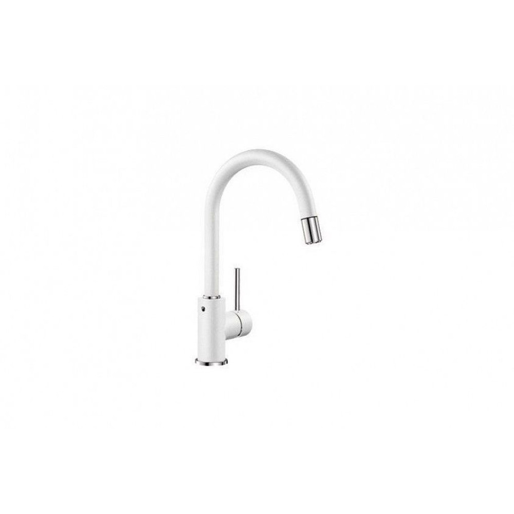 Смеситель для мойки BLANCO MIDA-S 521457 Silgranit белый