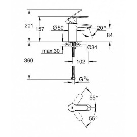 Смеситель GROHE Eurostyle Cosmopolitan 3246820E