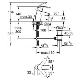 Смеситель GROHE Eurosmart 33265002