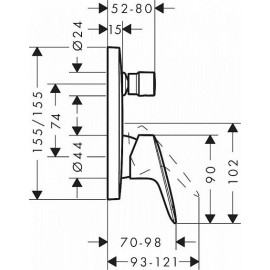 Смеситель HANSGROHE Logis 71405000