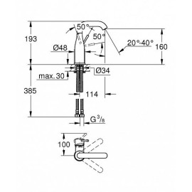 Смеситель GROHE Essence New 23463001